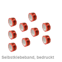 Selbstklebeband, bedruckt