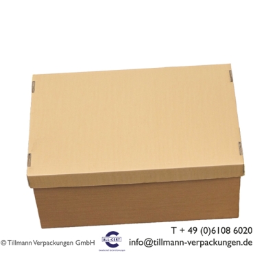 1180 x 780 x 500 mm - 175.1-Palettenbox aus Wellpappe, 0,5 cbm, mit Deckel