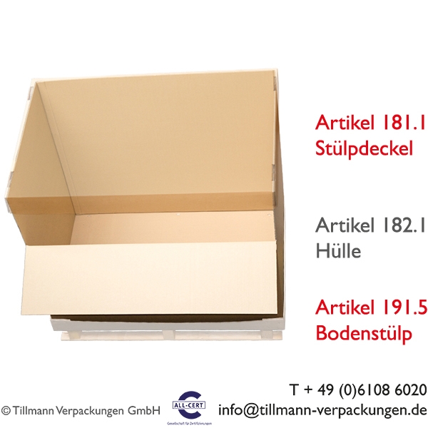 182.1 Ring/Steckteil für TICO-Container, Verpackung aus Wellpappe